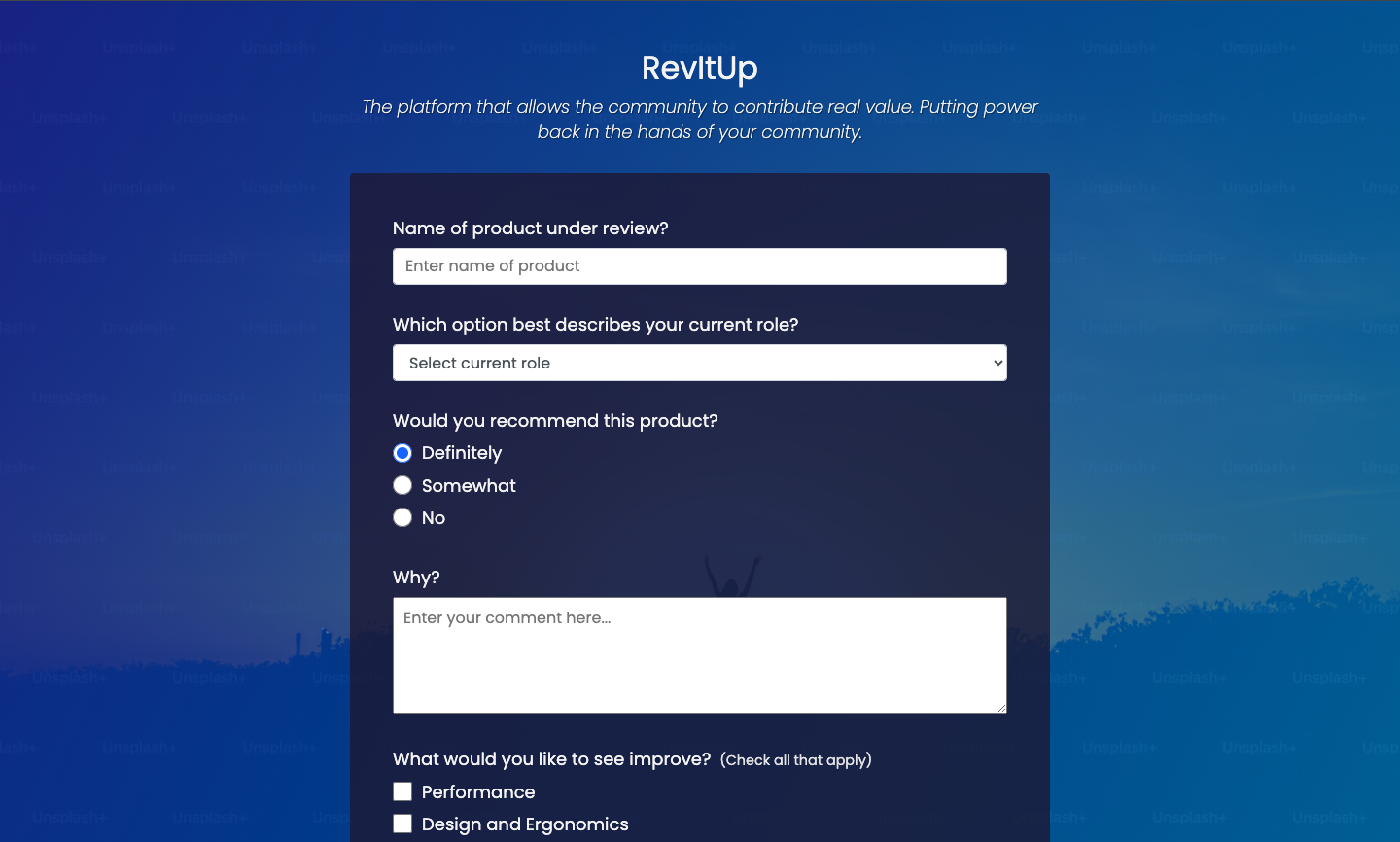 Survey form